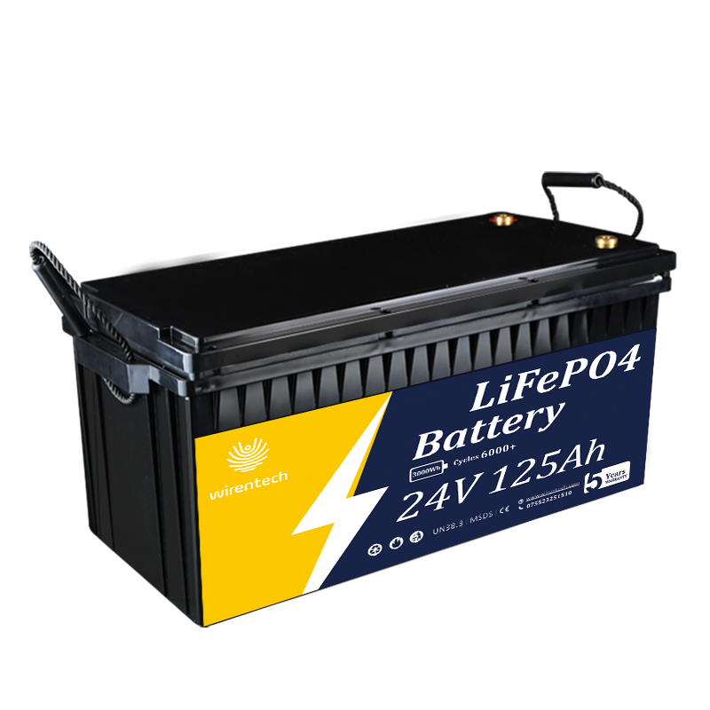 Generador de arranque eléctrico para barredoras, 24V, 125Ah, vehículos recreativos, Reduce las facturas de servicios públicos, batería de arranque, batería Solar LiFePO4